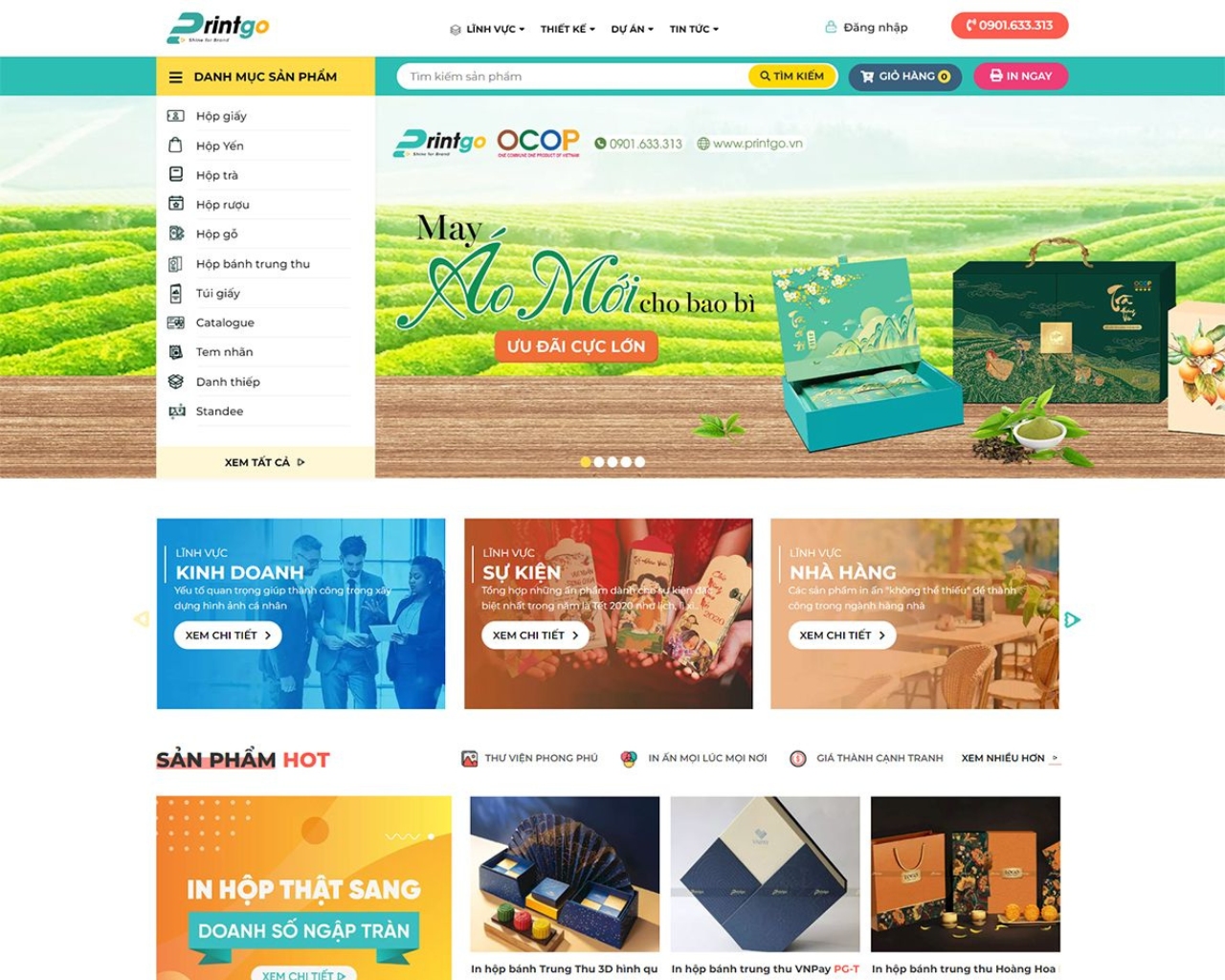 Thiết kế web in ấn bao bì chuyên nghiệp và thu hút